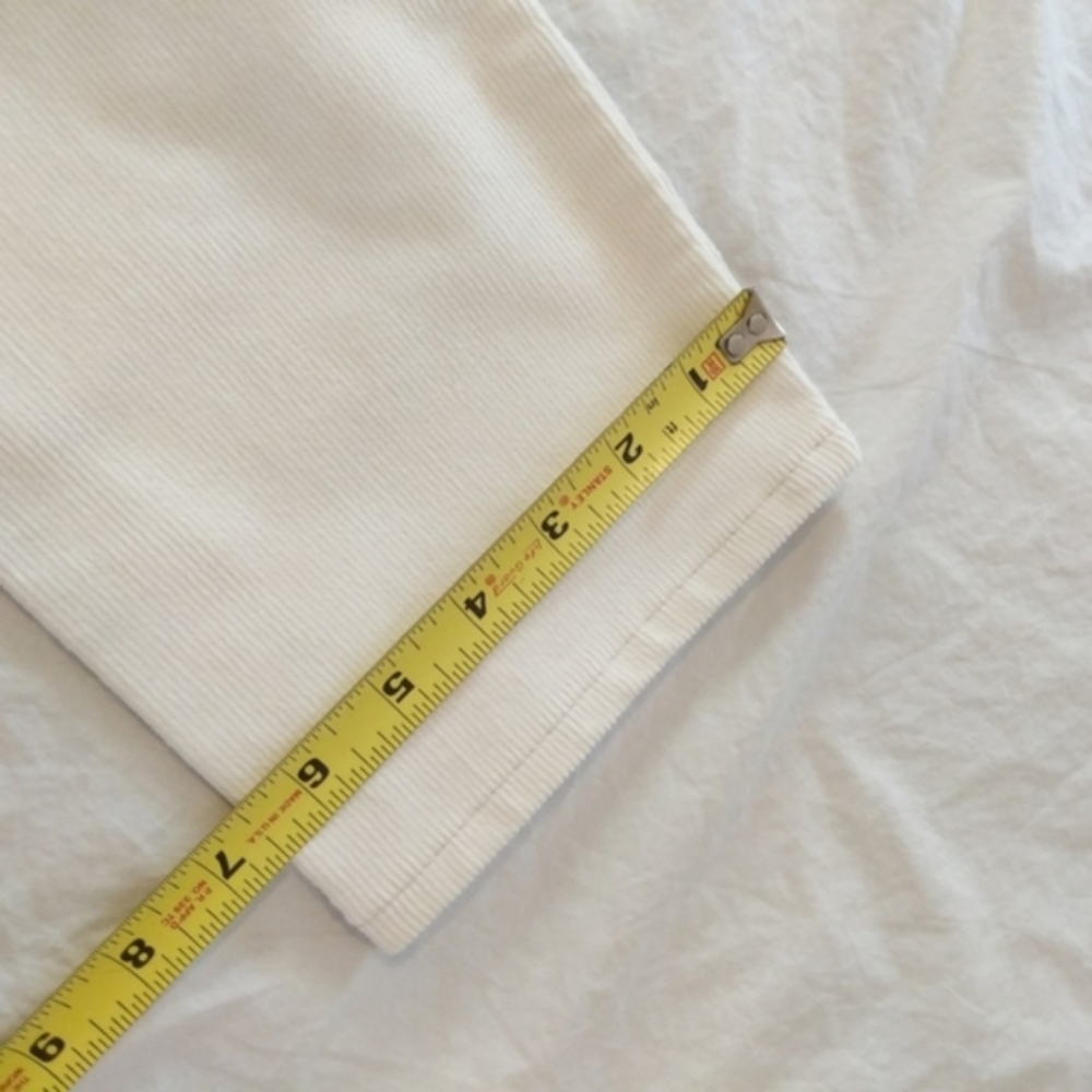 Levi's Wedgie Fit Straight Leg Corduroy Cord High Rise Waisted Jean Pants Tofu - Picture 7 of 11